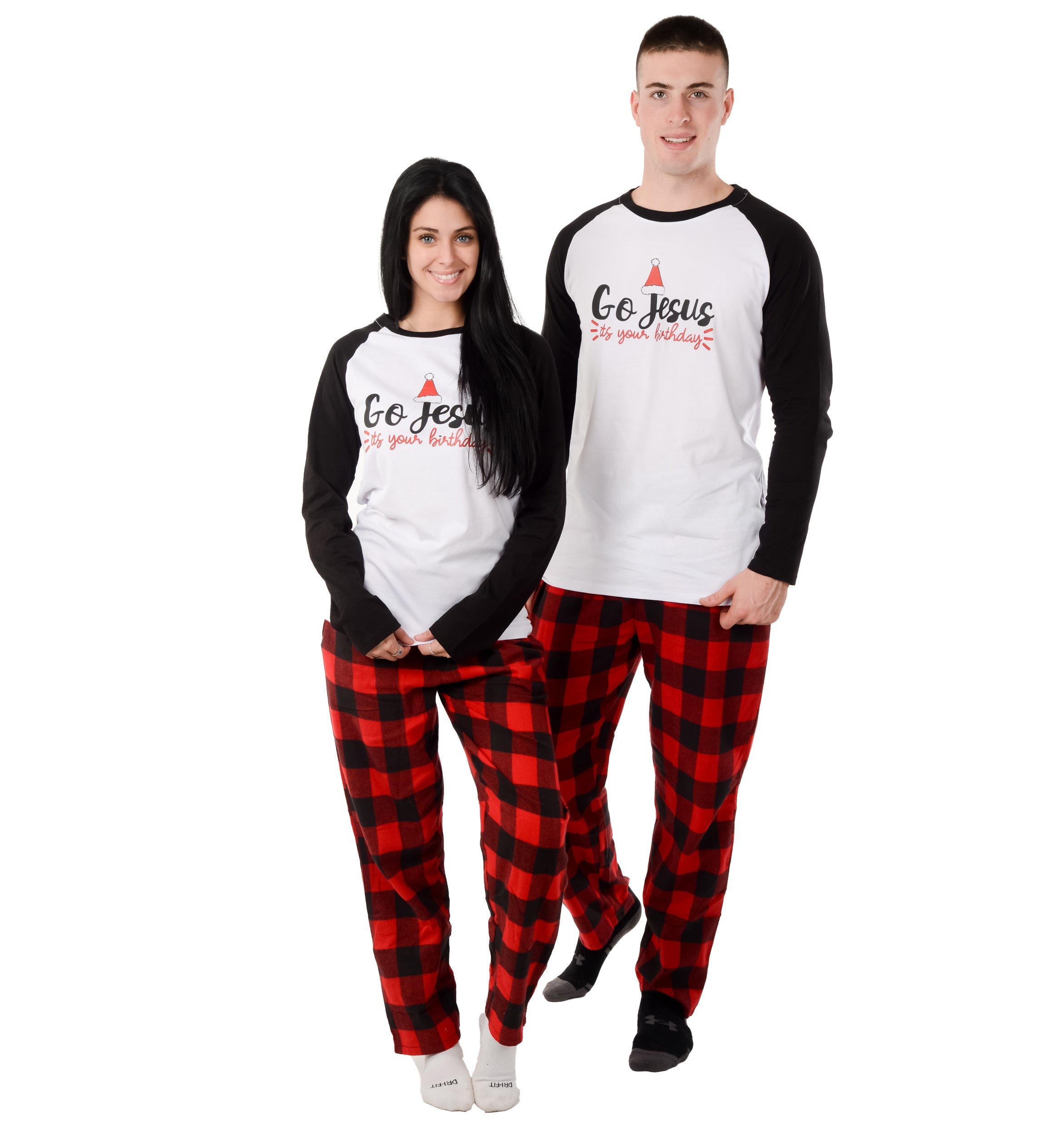 Christmas Family Matching Pajama sets Red Green Stripe Couple PJ Desig