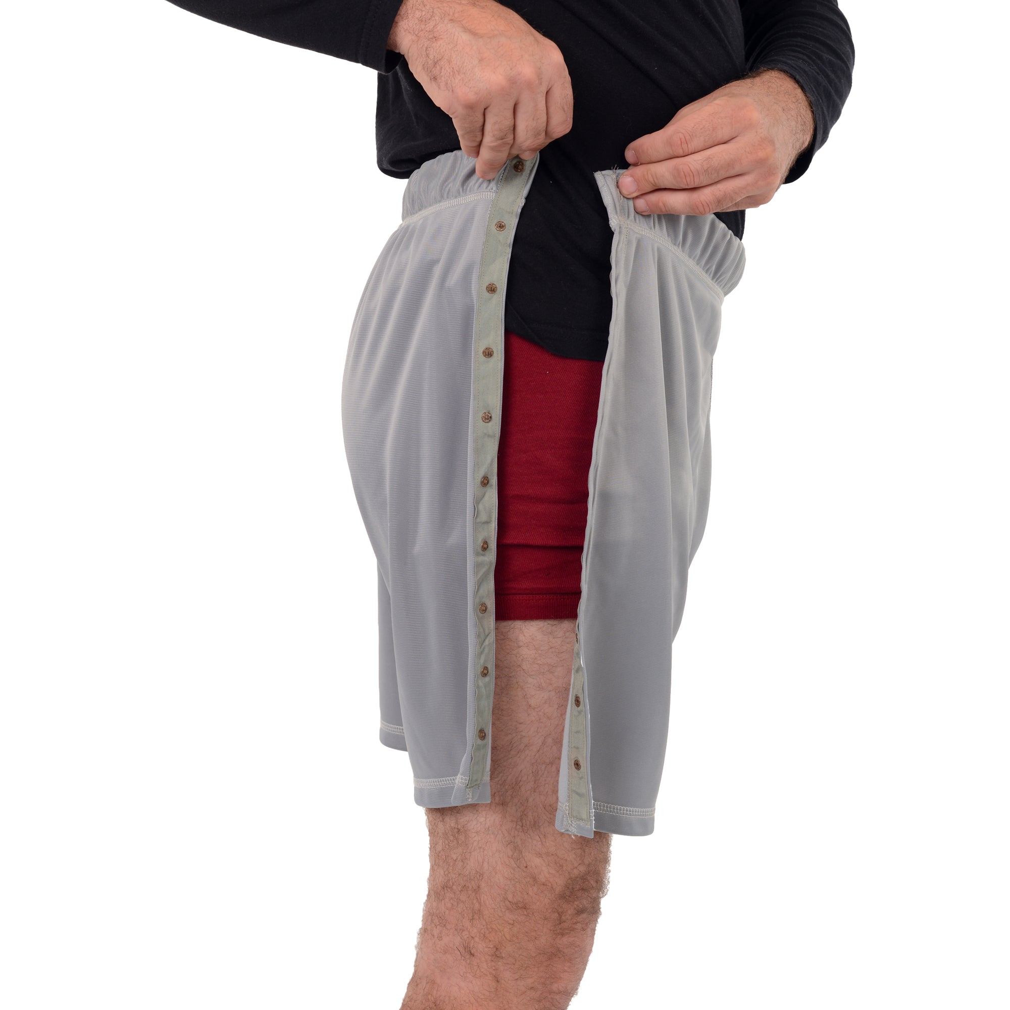 Unisex Post Surgery Tearaway Shorts & Rehab Pants with Snap Closure,  Convenient and Quick