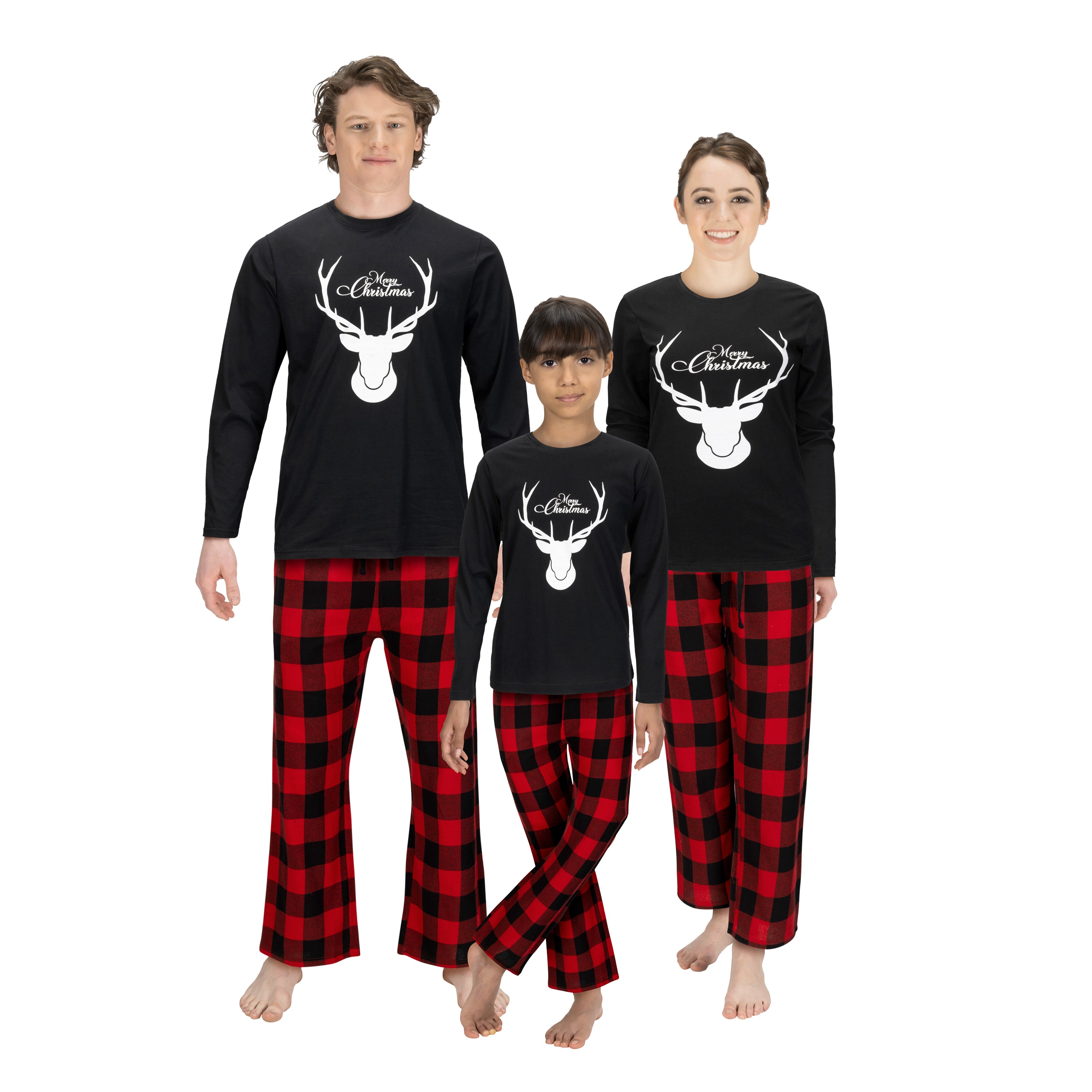 Matching Family Christmas Red and Black Buffalo Plaid Flannel