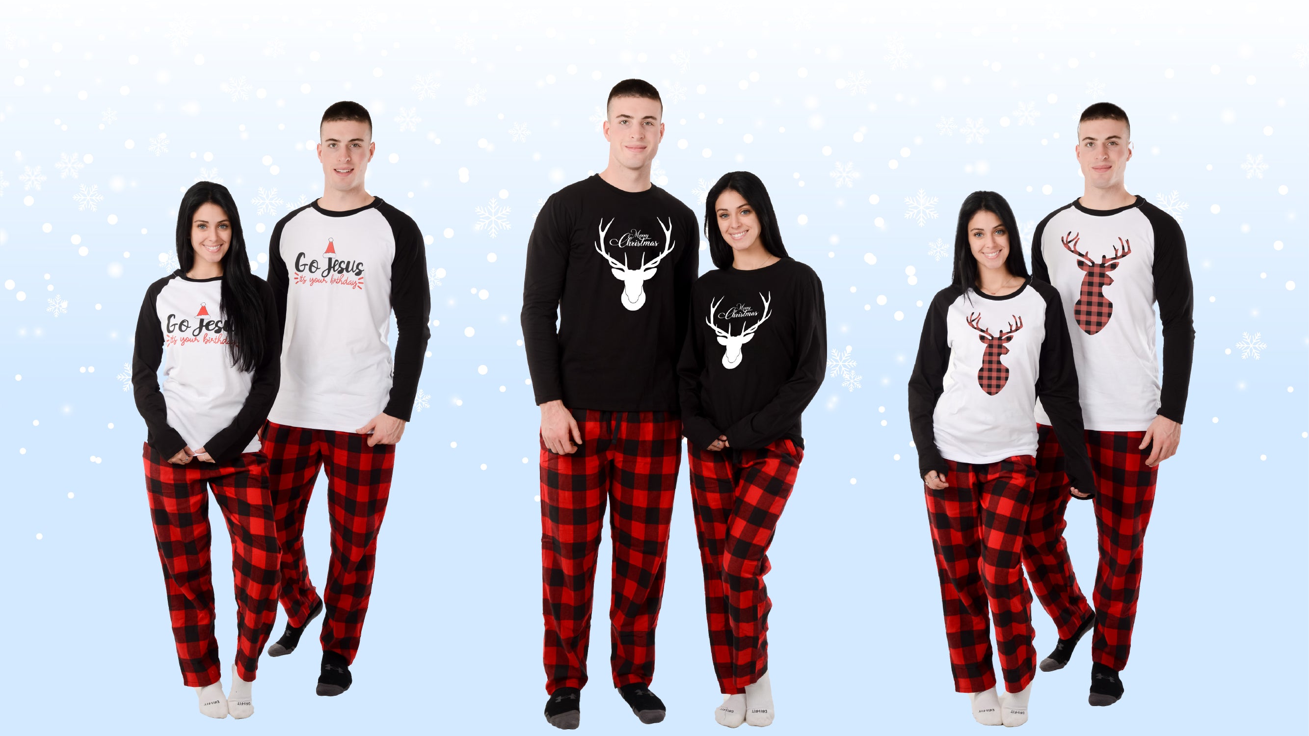 USBD Family Matching Pajama Couple Matching Pjs sets