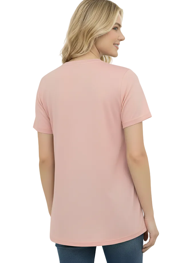 USBD Mock Neck Post Mastectomy Zipper Front Shirt with Inside Drain Pockets - Comfortable Mastectomy Recovery Wear, Women's Post-Op Support