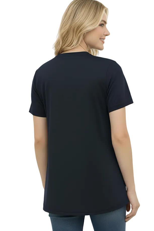 USBD Mock Neck Post Mastectomy Zipper Front Shirt with Inside Drain Pockets - Comfortable Mastectomy Recovery Wear, Women's Post-Op Support