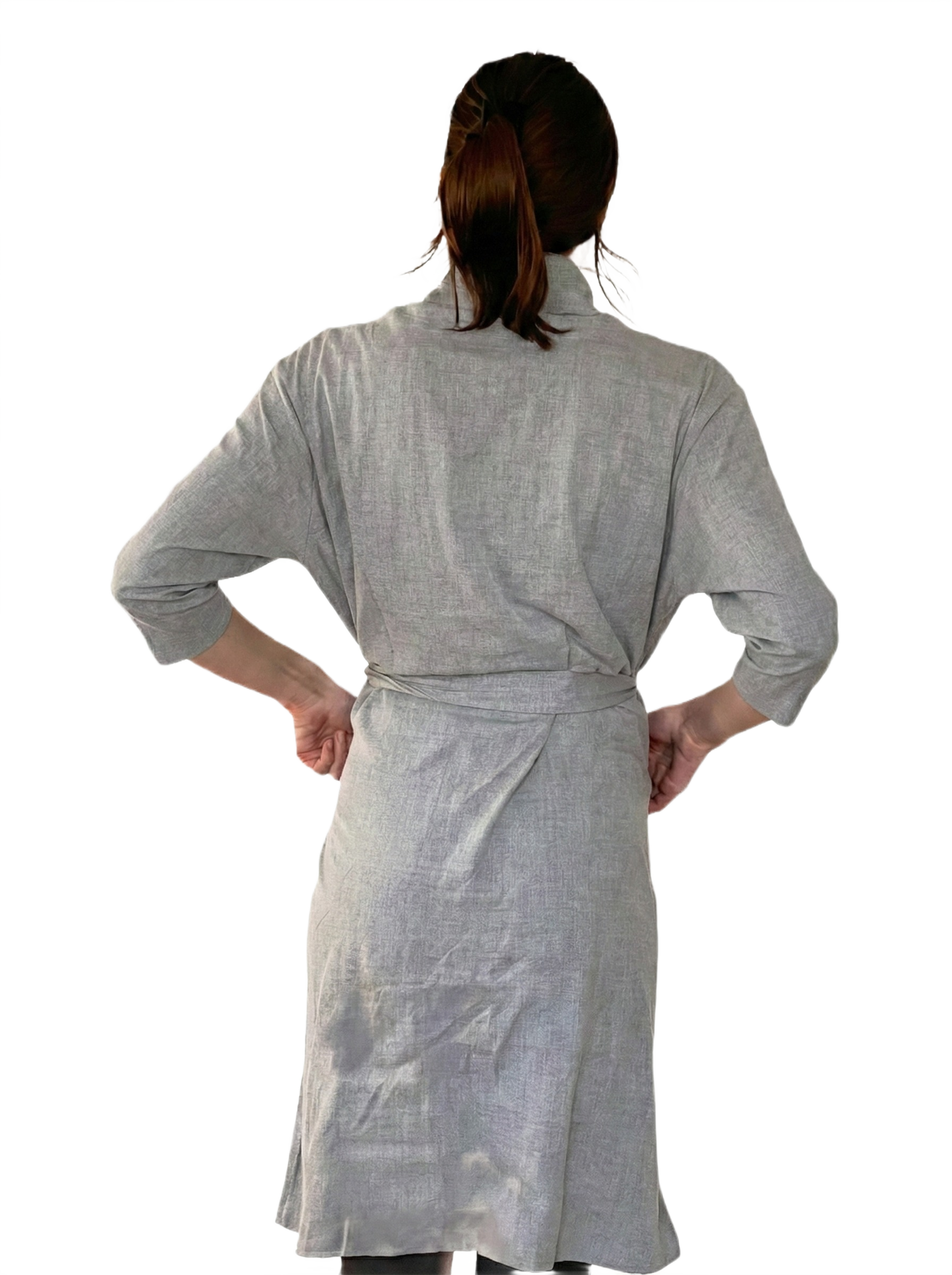 USBD Premium Post Mastectomy Robe With Inside Drain Pockets Women Recovery Bathrobe Apparel