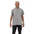 Men's adaptive open back polo - Gray - front