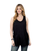 Surgery shoulder snap tank - Women's Black - front