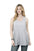 Surgery shoulder snap tank - Women's Gray - front