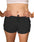 Women's yoga shorts - Black - front