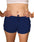 Women's yoga shorts - Navy - front