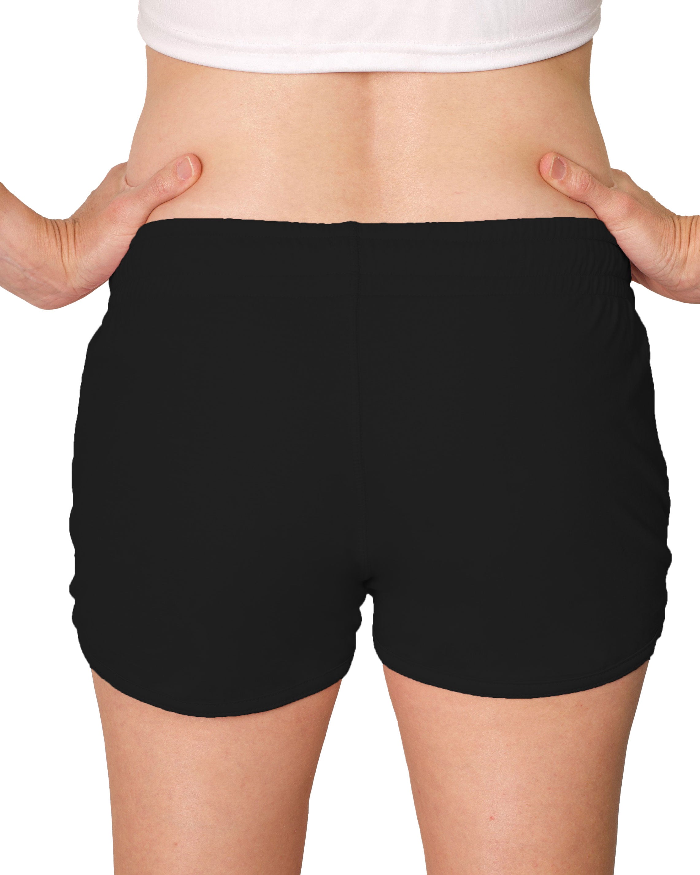 Women's yoga shorts - Black - back