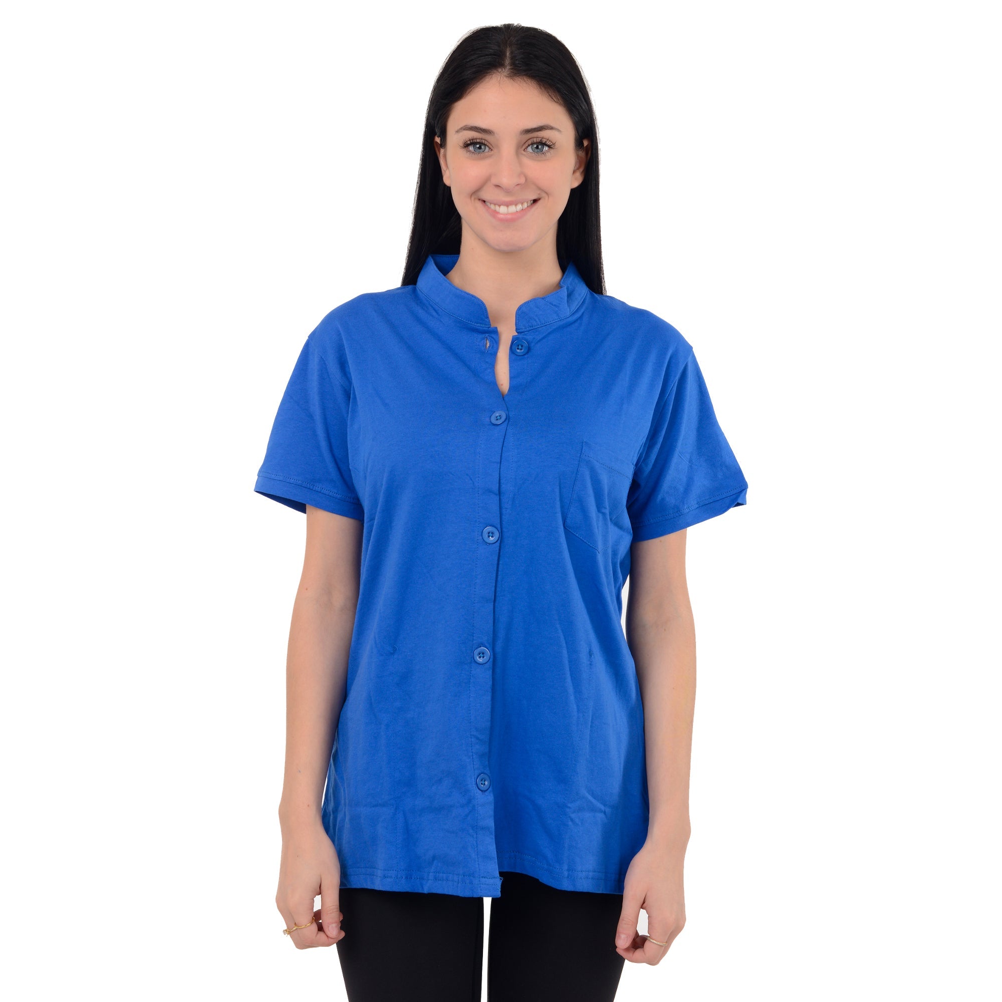 Post Mastectomy Band collar shirt with Drain pockets Camisole for Drain Management Systems