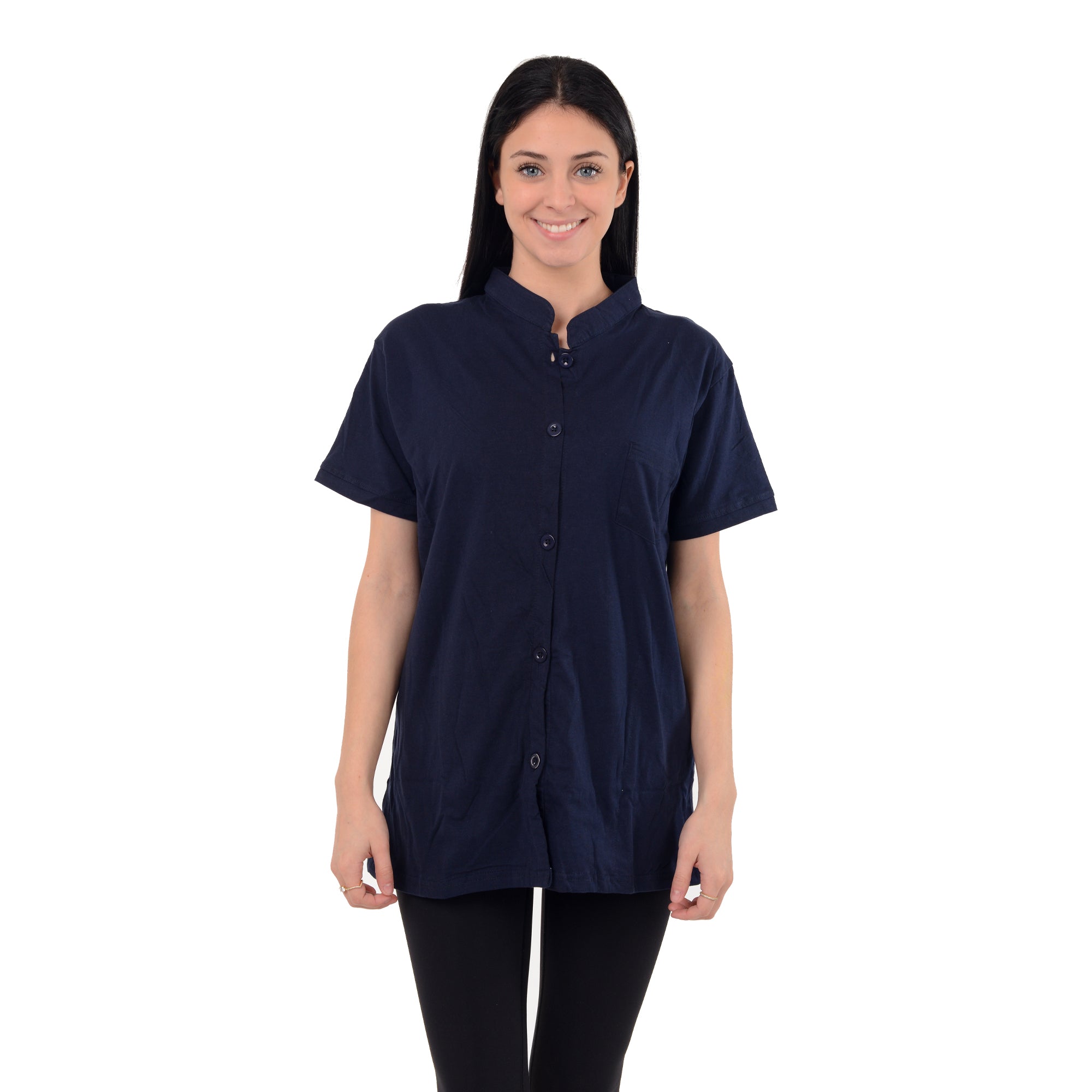 Post Mastectomy Band collar shirt with Drain pockets Camisole for Drain Management Systems