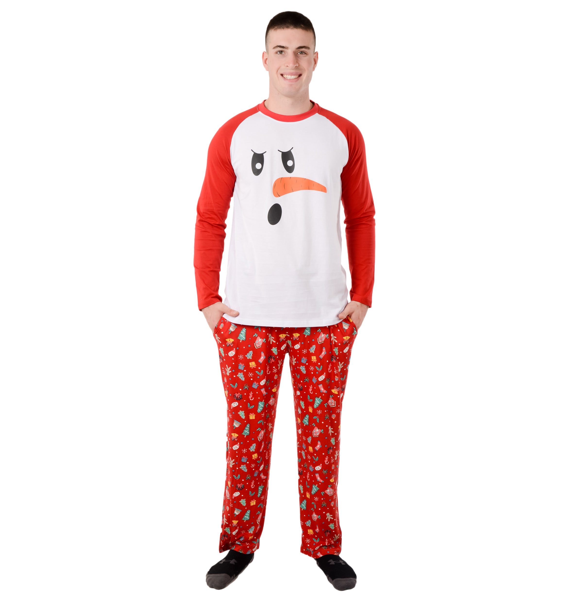 Christmas Family Matching Pajama sets Red Green Stripe Couple PJ Design