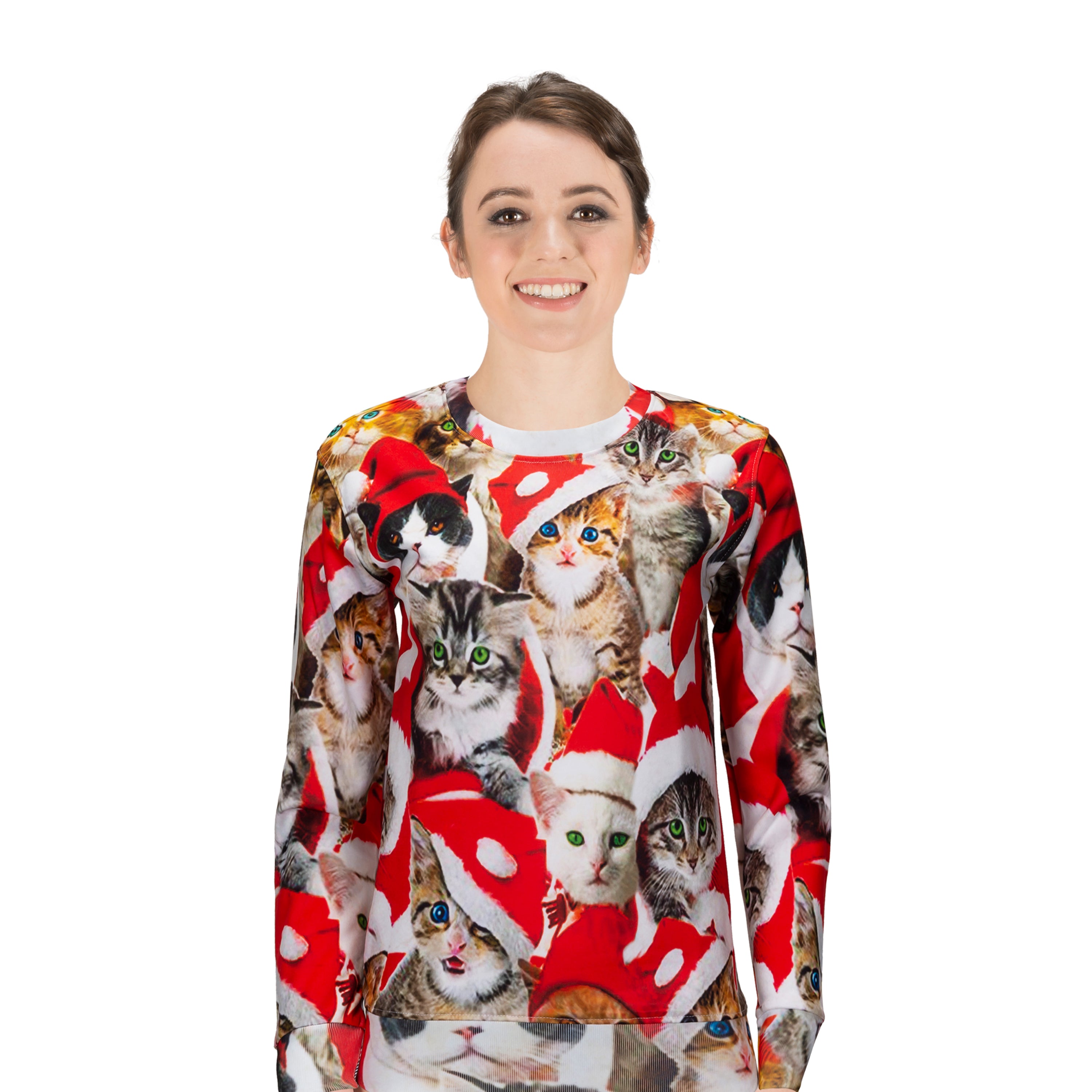 Funny Santa Christmas Sweatshirt 3D printed Sweaters for women