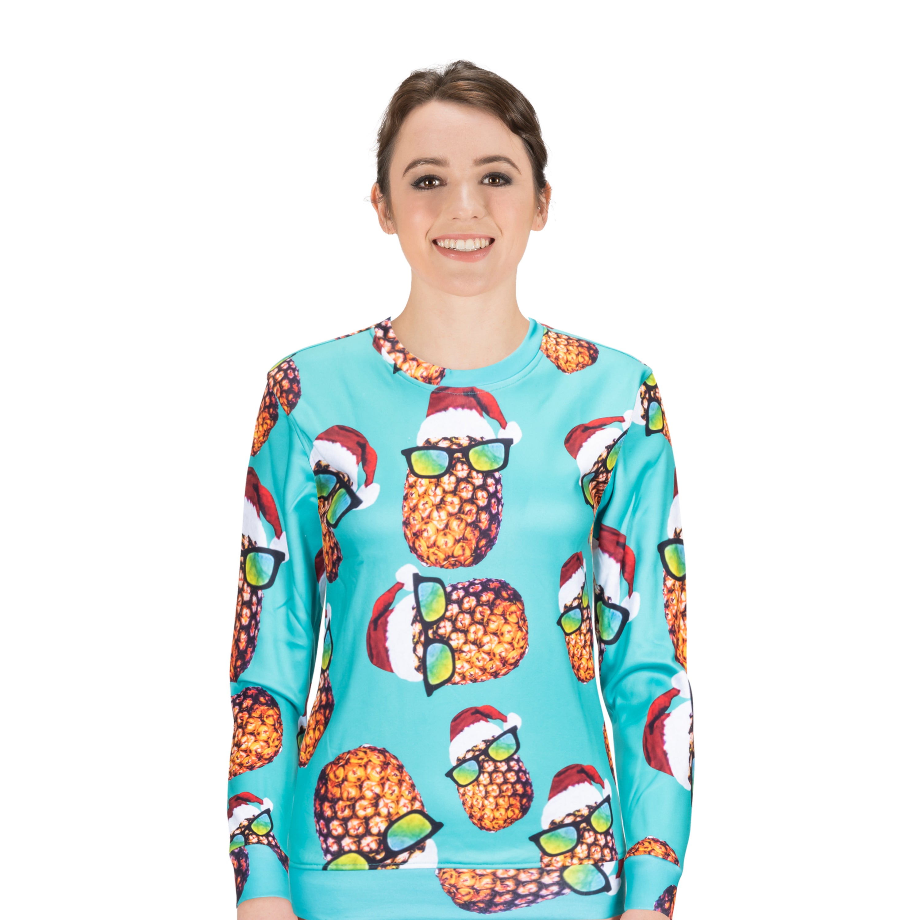 Funny Santa Christmas Sweatshirt 3D printed Sweaters for women